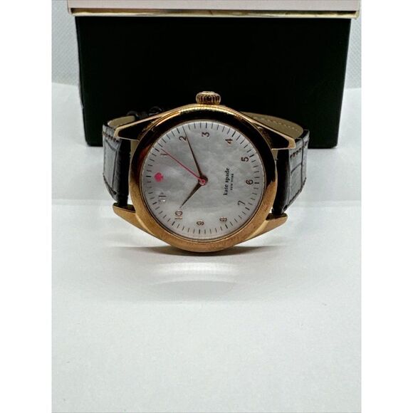 Kate Spade New York 0028 Unisex Brown Leather Analog Dial Quartz Watch JNA152 main image 8